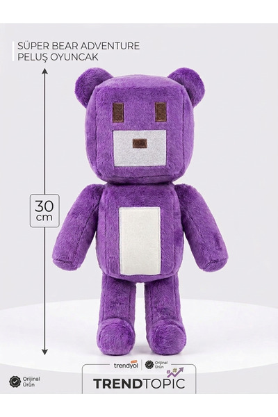 TrendTopic Super Bear Adventure Peluş Oyuncak 30 Cm
