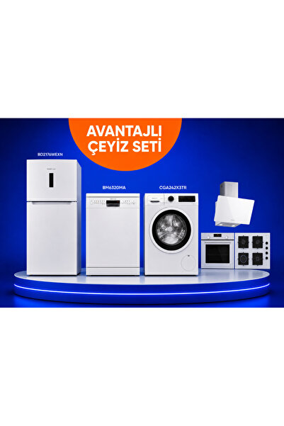 Profilo 4 Lü Çeyiz Seti (BD2176WEXN - BM6320MA- - CGA242X3TR - DVK6J320 - OE3...