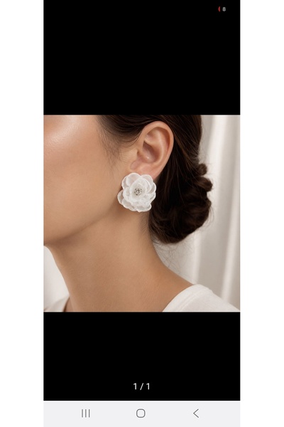 WOWMOM Clip-On Stone Flower Earrings – No Piercing Required Earrings for Kids...
