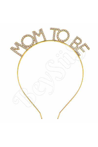 BeySüS Mom to Be Stone-Encrusted Luxury Crown Rose Gold