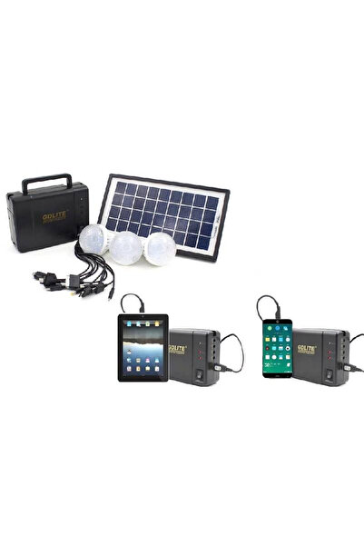 OEM Ηλιακό Πακέτο Φωτισμού &amp; Φόρτισης με Πλήρες Panel + Μπαταρία με Θύρα ...