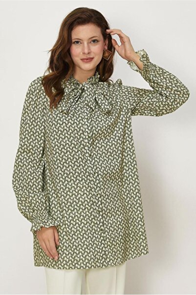 Alvina Patterned Tunic with Tie-Up Detail 46778