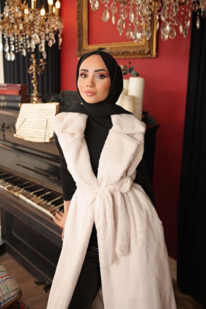 Bwest سترة من القطيفة - لون إكرو