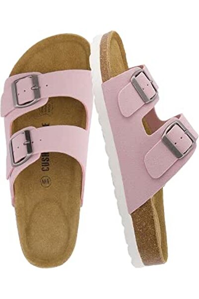 CUSHIONAIRE Women's Lane Cork Footbed Sandal with Comfort (