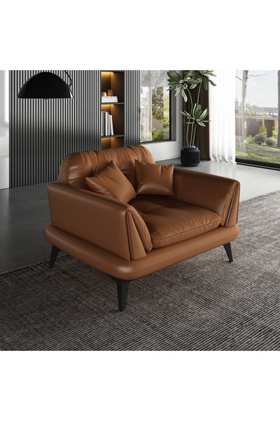 veluxe home Denso İtalyan Deri Berjer Hakiki Deri Berjer
