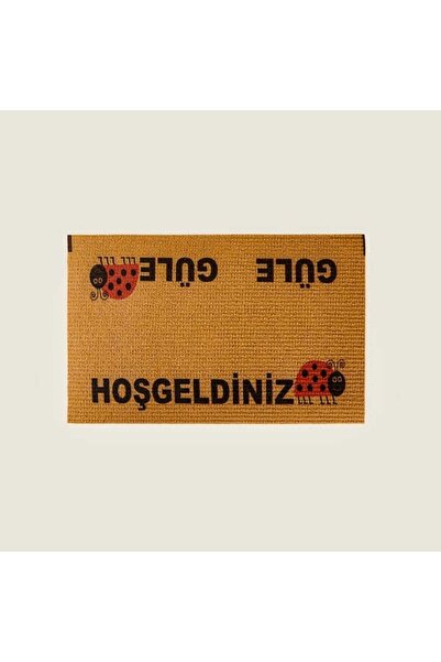 Geoguard Χαλάκι εισόδου Güle Güle - Μπεζ - 40x60 εκ.