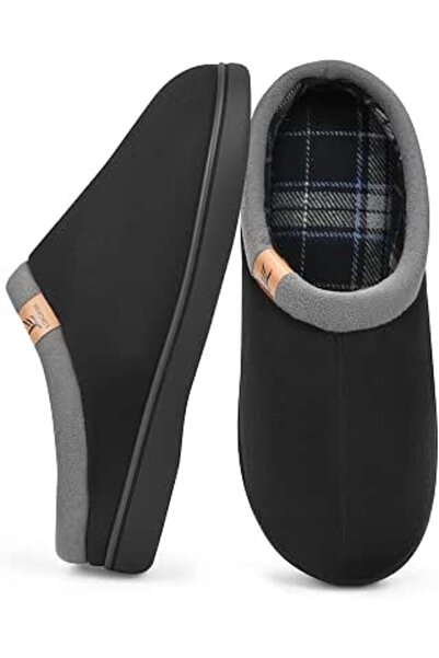 GENERAL LORDFON Memory Foam Mens Slippers Slip-On Comfy House Slippers for Me...