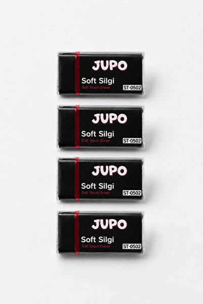 Bereketli Store Jupo Комплект от 4 черни гумички |   Меки и неоставящи следи ...