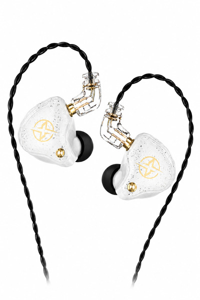 WOGEL X2 PRO BEYAZ PROFESYONEL Dinamik Sürücü In Ear Monitör IEM Kablolu Kula...