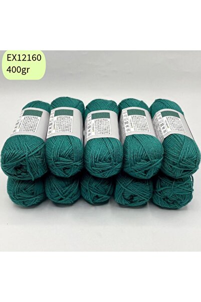 Oxford İplik İhrac Fazlası 10'lu Paket 350/400gr Amigurumi İpi Zümrüt EX12160