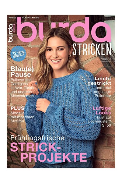 Burda Style Revista Tricotaje Martie-Aprilie 2023 editata in limba germana, n...