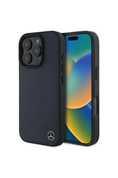 MERCEDES Carcasă rigidă pentru MagSafe pentru iPhone 16 Pro Max 6.9 cu imitaț...