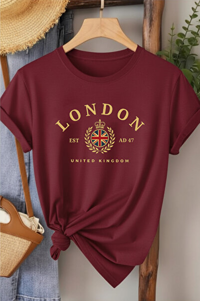 l'eivor Tricou de damă din bumbac imprimat London