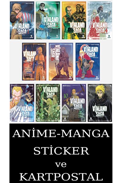 Kurukafa Yayınevi Vinland Saga 1-2-3-4-5-6-7-8-9-10-11 Manga Seti (11 KİTAP) ...