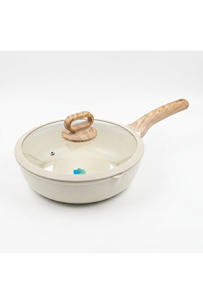 DONNOR Cast Aluminium Fry Pan 28 CM Granite Coating