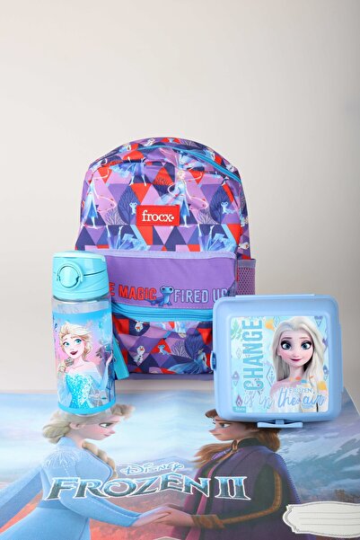 ELSA x Σετ με άδεια χρήσης Dekomus: Τσάντα νηπιαγωγείου Frozen, Δοχείο φαγητο...