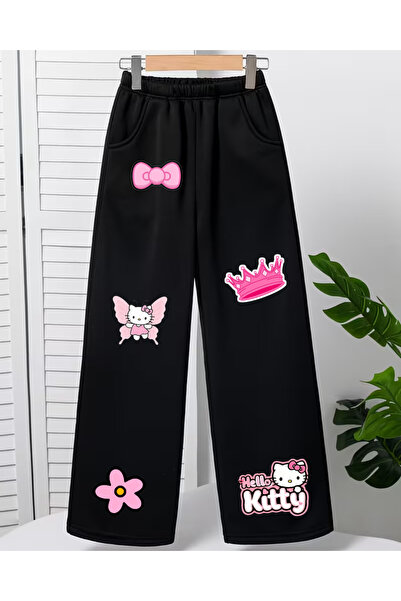 haha Hello Kitty Printed Wide Leg Sweatpants for Girls