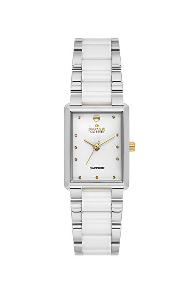 Nacar Sapphire Glass Classic Silver - White Women's Watch Nc45-3925002-Awms