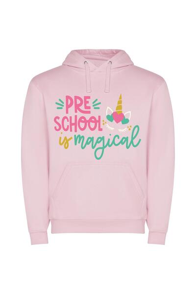 iLovePrints Magic School Dream Φούτερ με κουκούλα σε χρώμα Ροζ