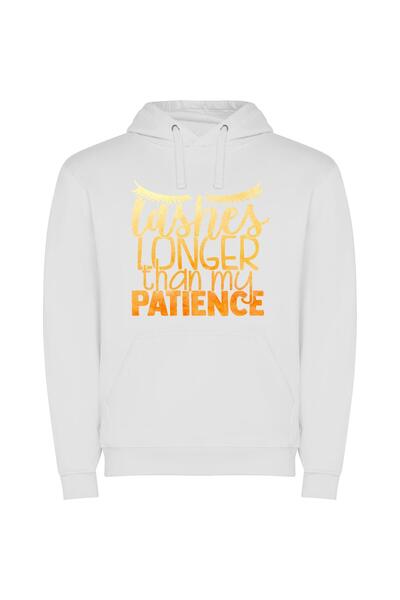 iLovePrints The Golden Pathes: Lashes Φούτερ με κουκούλα σε χρώμα Λευκό