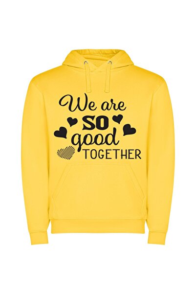 iLovePrints Dynamic SVG Harmony Φούτερ με κουκούλα σε χρώμα Κίτρινο