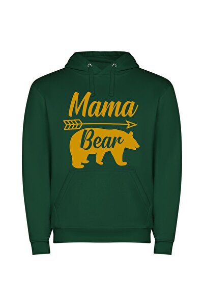 iLovePrints Mama Bear's Arrow: A Maternal Masterpiece Φούτερ με κουκούλα σε χ...