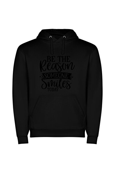 iLovePrints Endearing Grins Collection Φούτερ με κουκούλα σε χρώμα Μαύρο