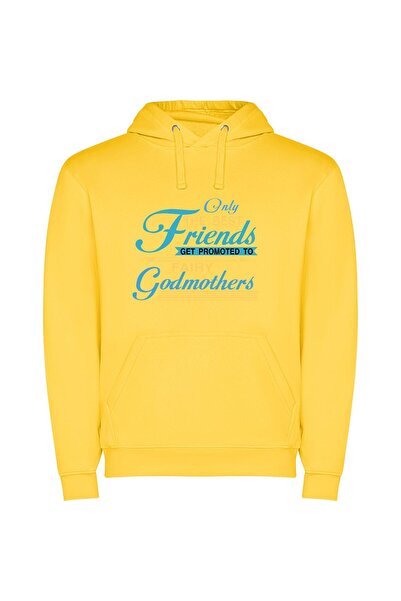 iLovePrints Divine Friendships Ascend: A Quote Φούτερ με κουκούλα σε χρώμα Κί...