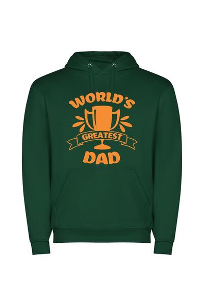 iLovePrints Dad's Supreme Logo Φούτερ με κουκούλα σε χρώμα Πράσινο