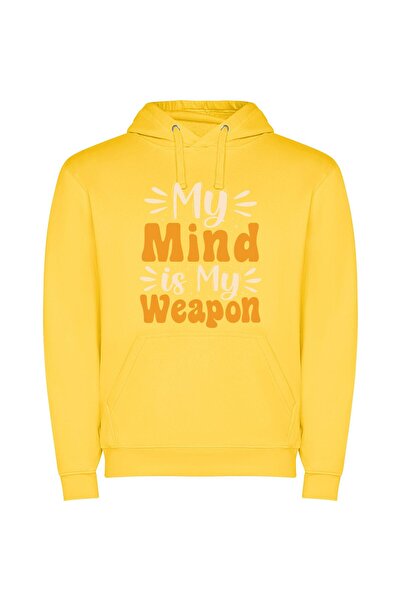 iLovePrints Mindblow Mastery Φούτερ με κουκούλα σε χρώμα Κίτρινο