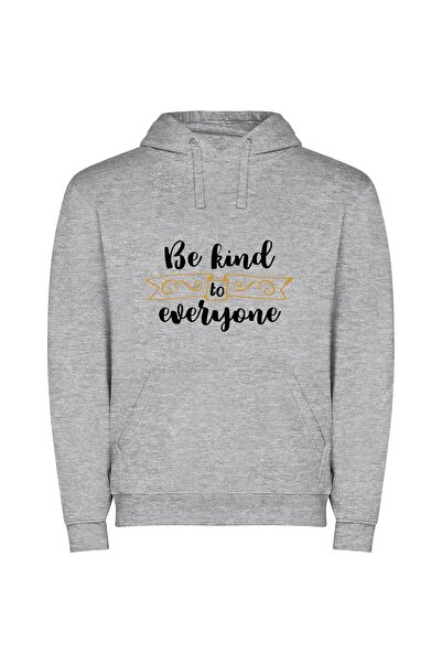 iLovePrints Kindness: A Radiant Presence Φούτερ με κουκούλα σε χρώμα Γκρι
