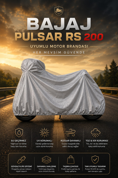 PJ & Me غطاء خلفي للدراجة النارية من نوع Bajaj Pulsar RS 200، غطاء محرك مقاوم...