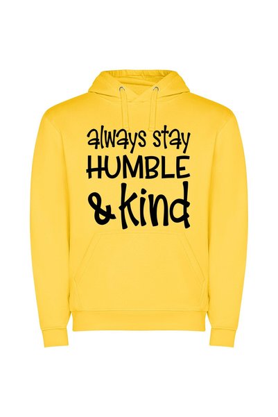 iLovePrints Humble Kindness Displayed Elegantly Φούτερ με κουκούλα σε χρώμα Κ...