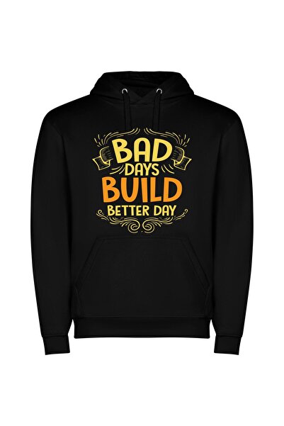 iLovePrints Building Better Days: An Inspired Journey Φούτερ με κουκούλα σε χ...