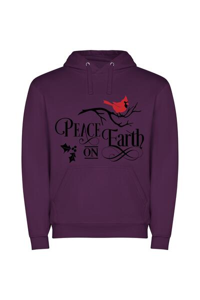 iLovePrints Flying Crimson Serenity Φούτερ με κουκούλα σε χρώμα Μωβ