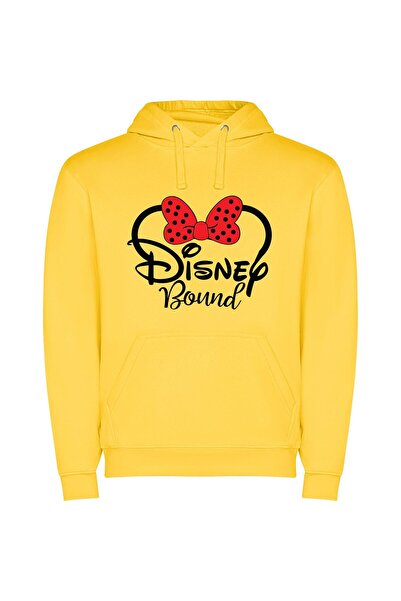 iLovePrints Disney Magic Bow Φούτερ με κουκούλα σε χρώμα Κίτρινο