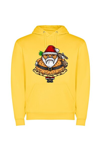 iLovePrints Merry Mascot Medley: Festive Fusion Φούτερ με κουκούλα σε χρώμα Κ...