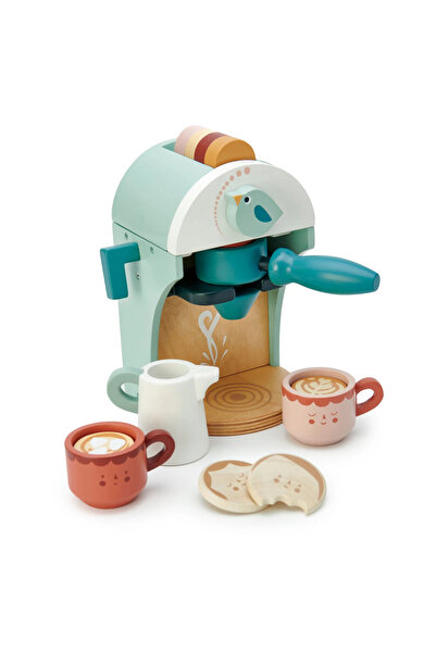 Tender Leaf Toys Aparat de cafea cu capsule din lemn