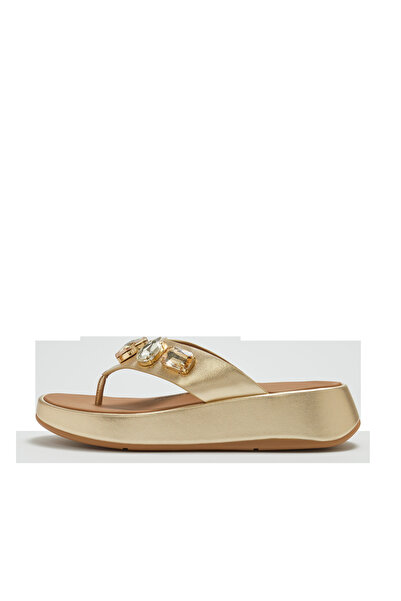 Fitflop Women's F-Mode Ultra-Jewel Leather Toe-Post Sandals