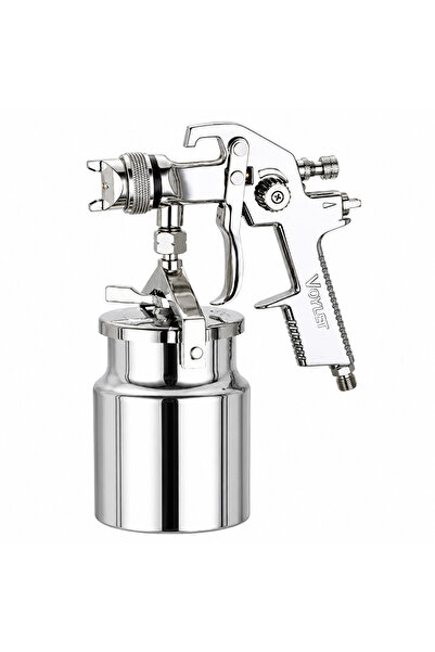 Voylet AB17S Suction Feed Spray Gun with a Metal Paint Cup, Adjustable Contro...