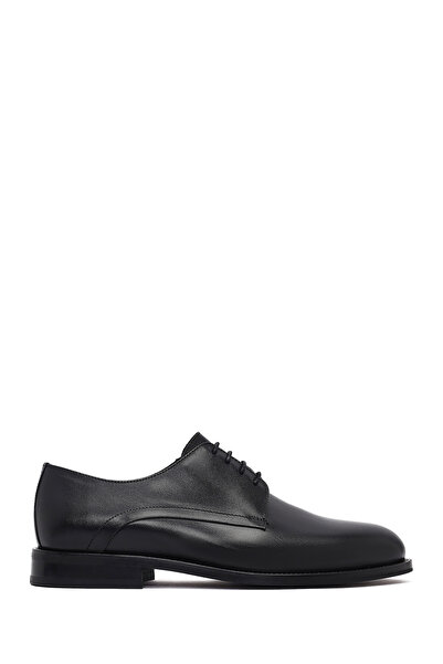 Derimod Men's Black Lace-Up Leather Classic Shoes Wm730008Dv