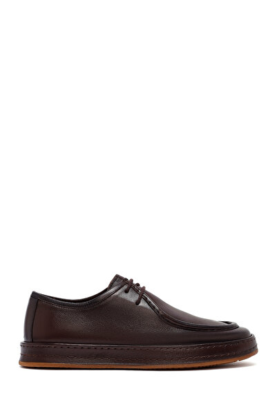 Derimod Men's Brown Lace-Up Leather Casual Shoes Wm810001Dv