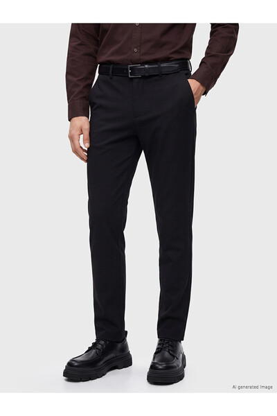 LC Waikiki Özmarka New Season Black Regular Fit Men's Trousers