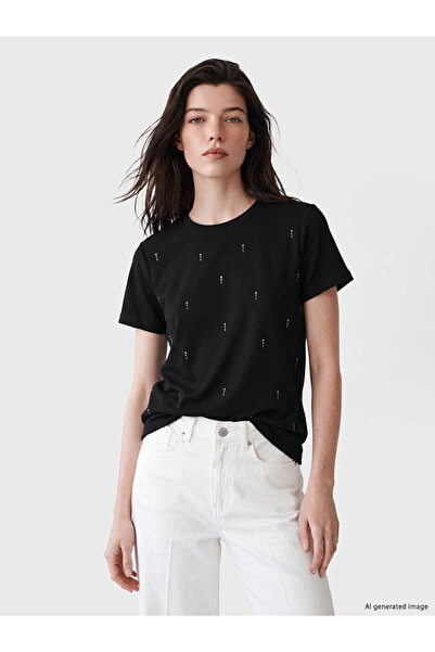 LC Waikiki Black Stone Soft Touch Women's T-Shirt