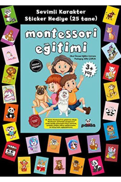 Beyaz Panda Yayınları تعليم مونتيسوري للأعمار من 3 سنوات فما فوق مع الملصقات
