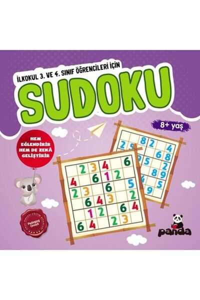 Beyaz Panda Yayınları سودوكو 8+ العمر - المدارس الابتدائية 3 و4 لطلاب الفصل ا...