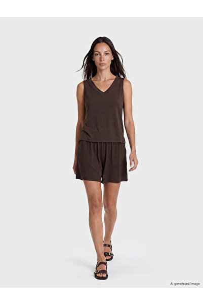 LC Waikiki Brown Modal Blend Women's Shorts