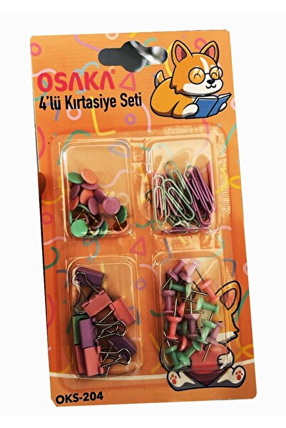 Modellino Renkli Ataç - Raptiye - Kıskaç Mandal - Harita Çivisi Seti / Osaka ...