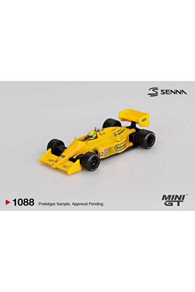 mini gt 1:64 لوتس 99T # 12 آيرتون سينا 1987 سيارة فورمولا 1 نموذجية للفوز بال...