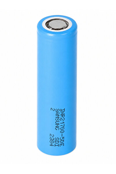 Samsung INR21700 50E 5000mAh maks. 15A 3.6-3.7 volt 21.25x70.8mm Batarya/ Pil